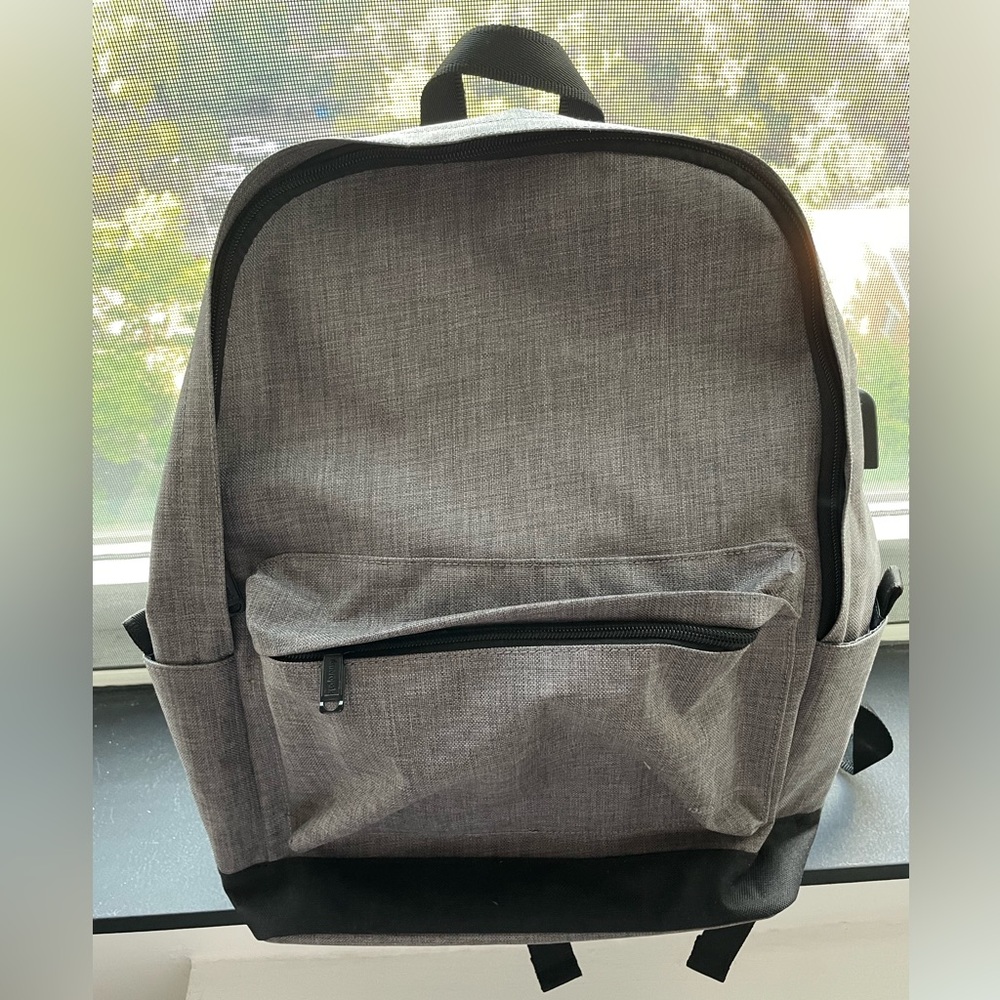 Gray backpack